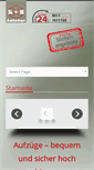 Mobile Screenshot of kus-aufzuege.de