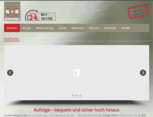 Tablet Screenshot of kus-aufzuege.de